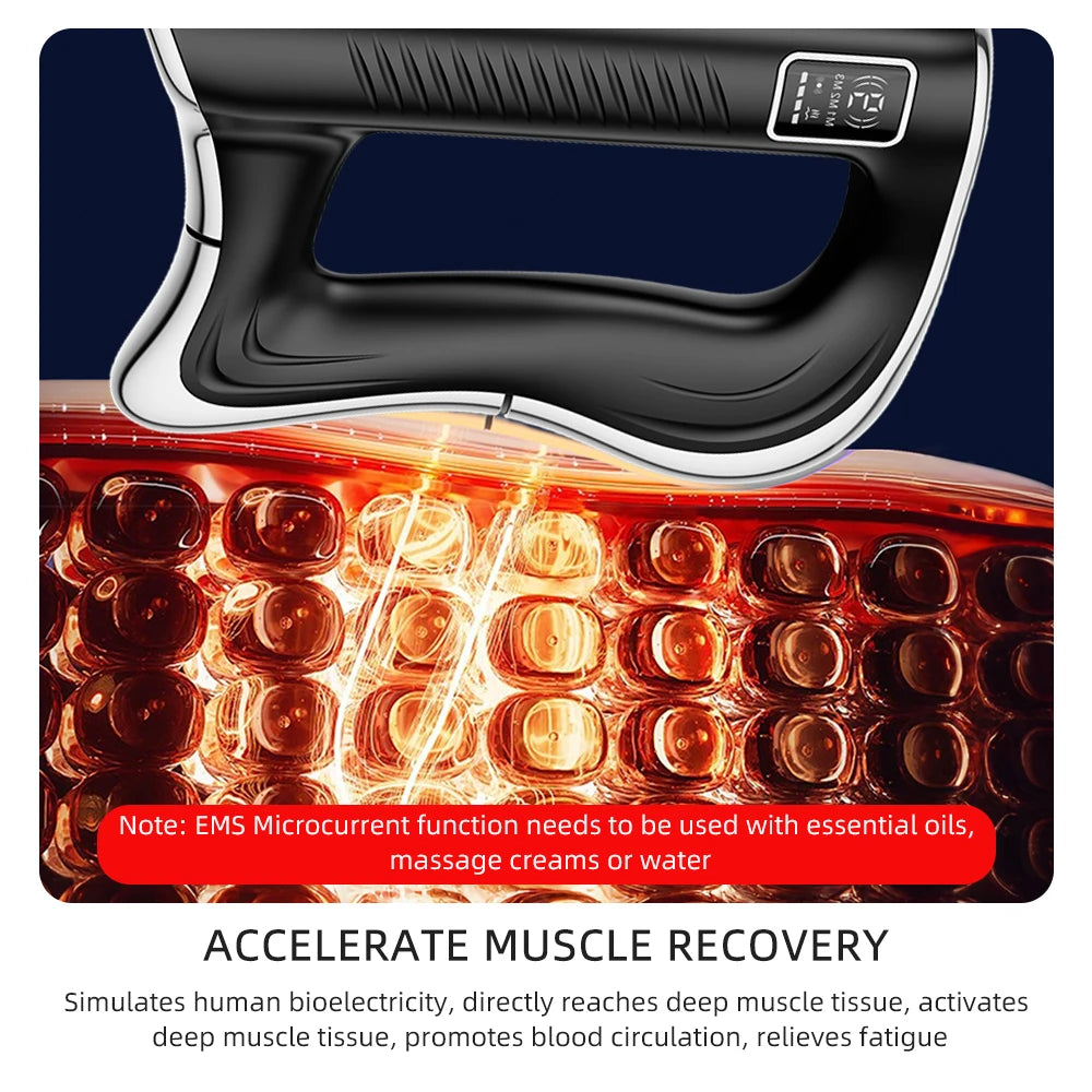Foreverlily Electric Fascia Massage Scraper for Muscle Relaxation and Recovery