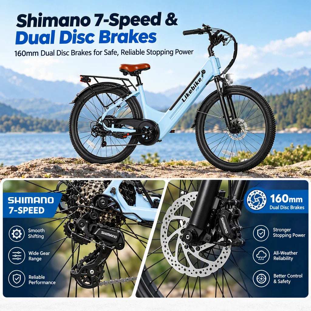 Electric Commuter Bike With 1500W Peak Motor And UL Certification