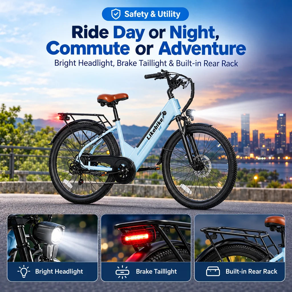 Electric Commuter Bike With 1500W Peak Motor And UL Certification