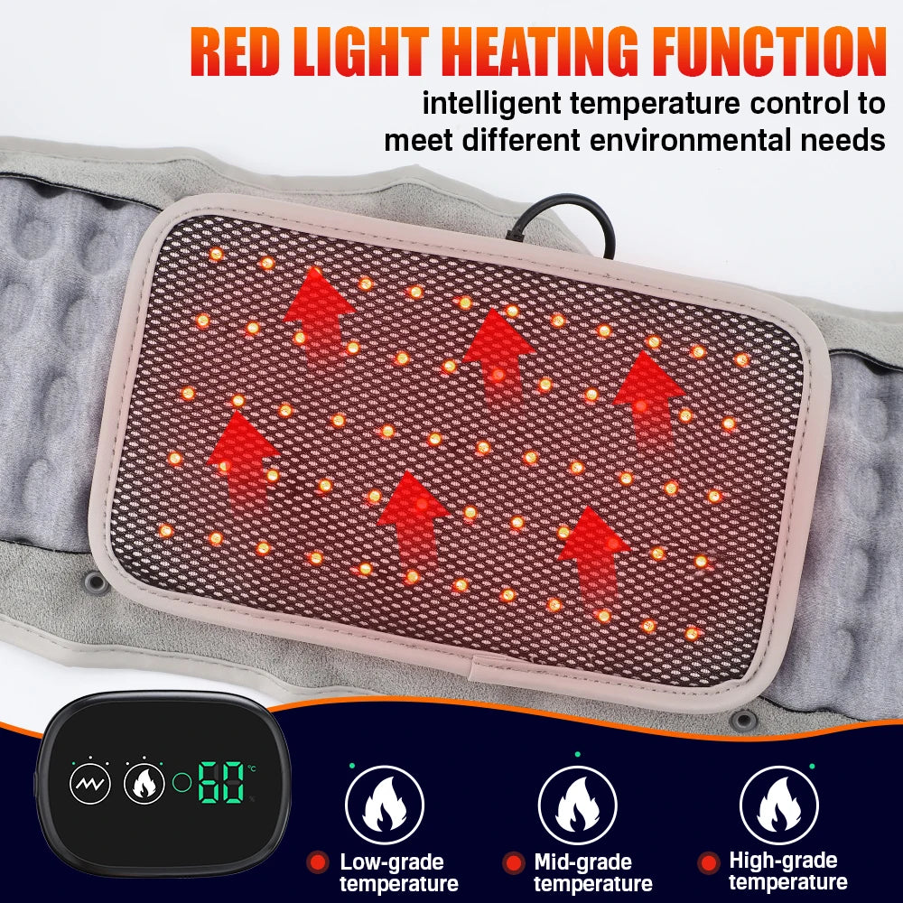 PASTSKY Rechargeable Heated Lumbar Traction and Back Massage Device