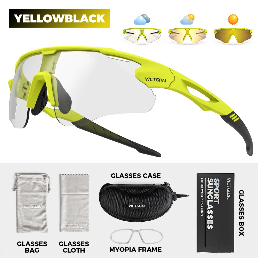 Victgoal Photochromic Cycling Sunglasses With UV400 Protection