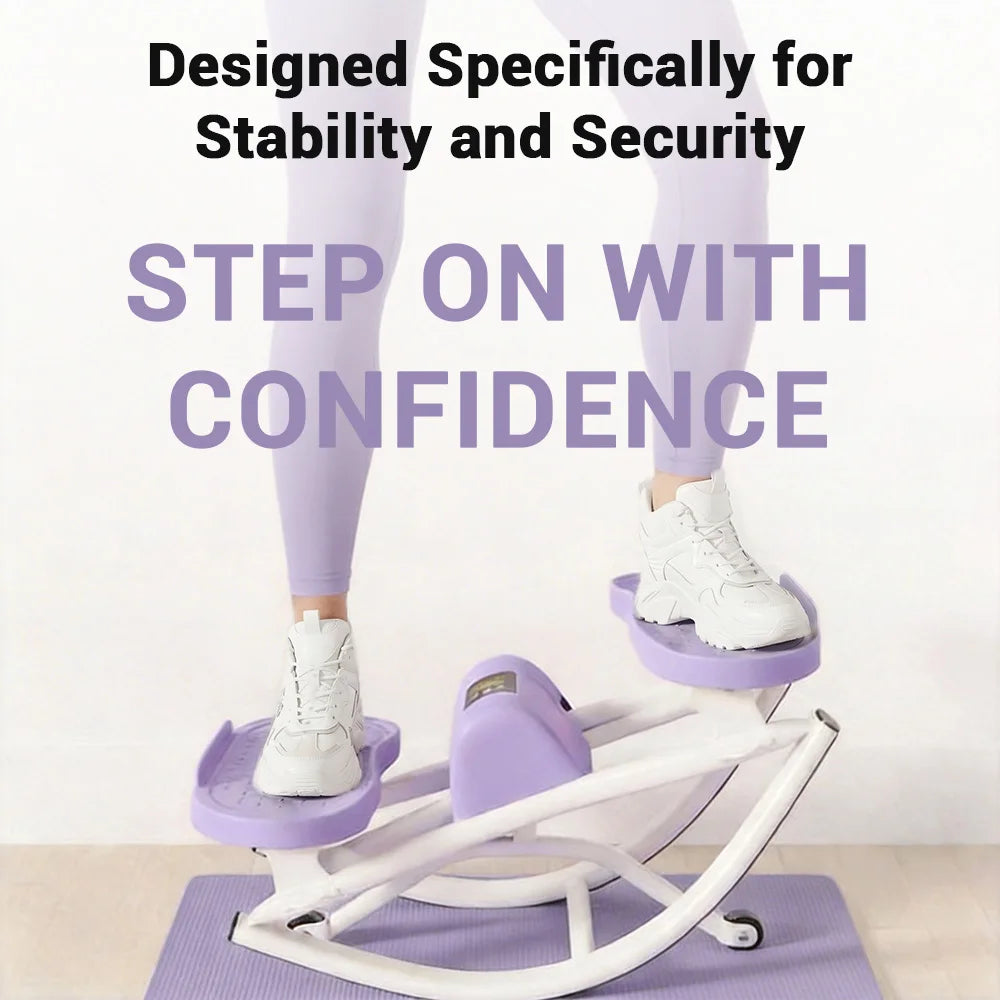 Umay Mini Stepper Machine With Resistance Bands For Home Workouts
