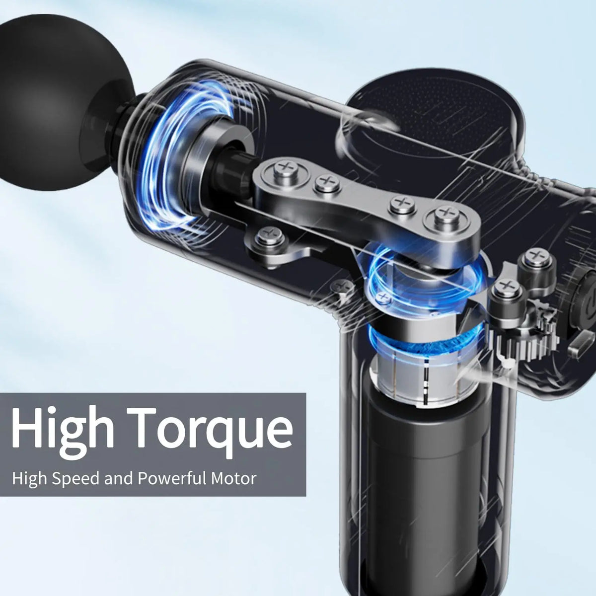 Leercon Muscle Massage Gun Portable Brushless Motor With Four Heads