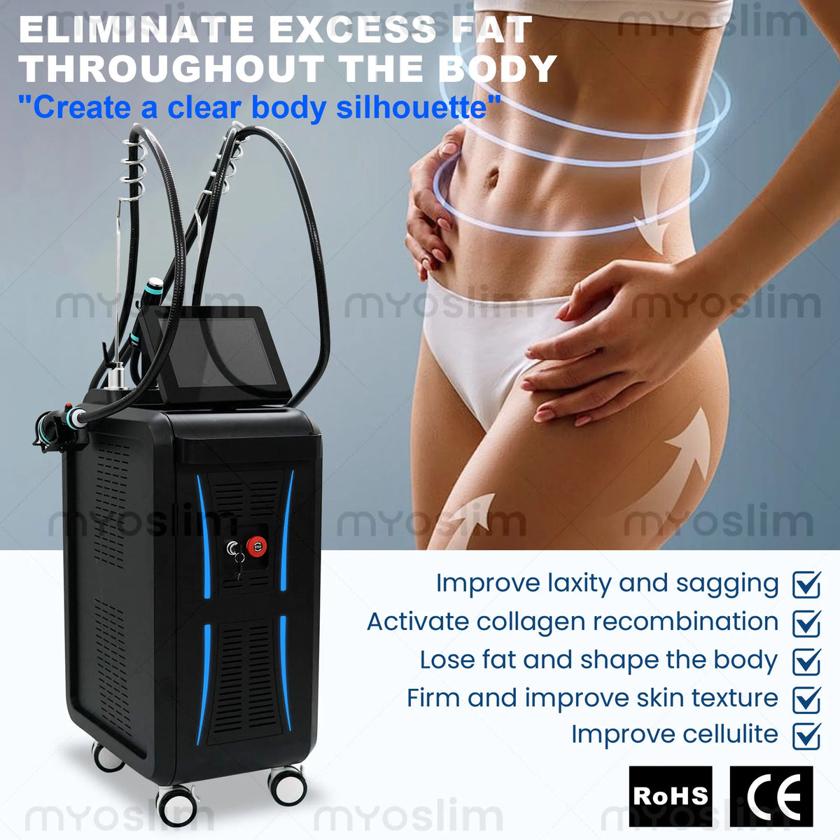 MYOSLIM Cryolipolysis Body Sculpting and Skin Tightening Machine