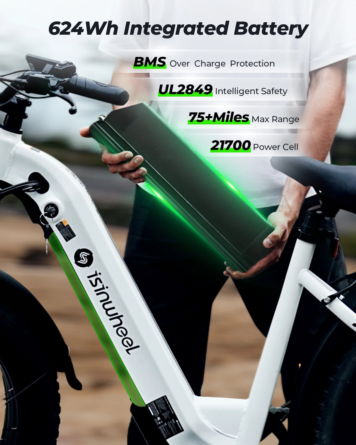 iScooter U8 Ultra 750W Electric Bike With Long Range