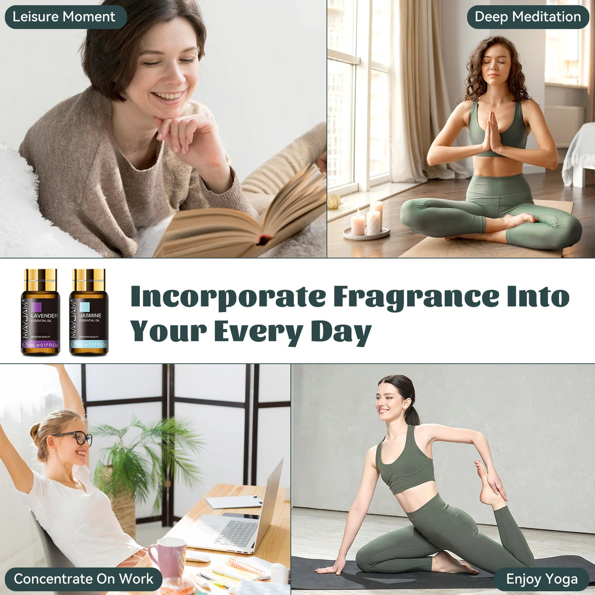 MAYJAM Essential Oils Gift Set For Aromatherapy And Fragrance