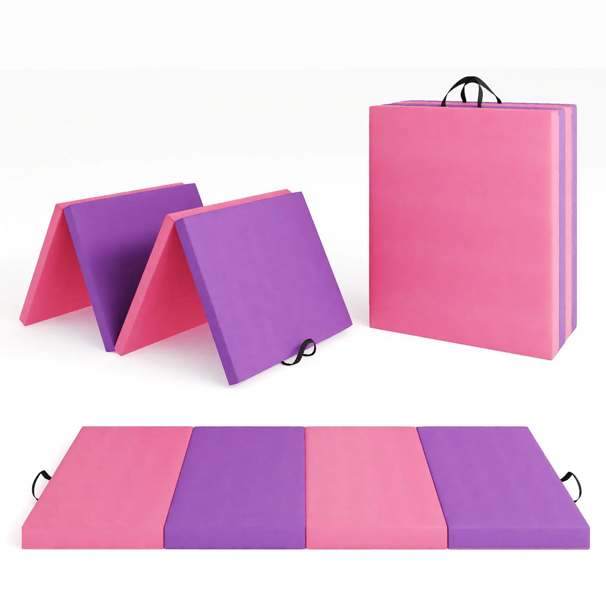 HiMISS Thick Foldable Gymnastics Exercise Mat For Home Training