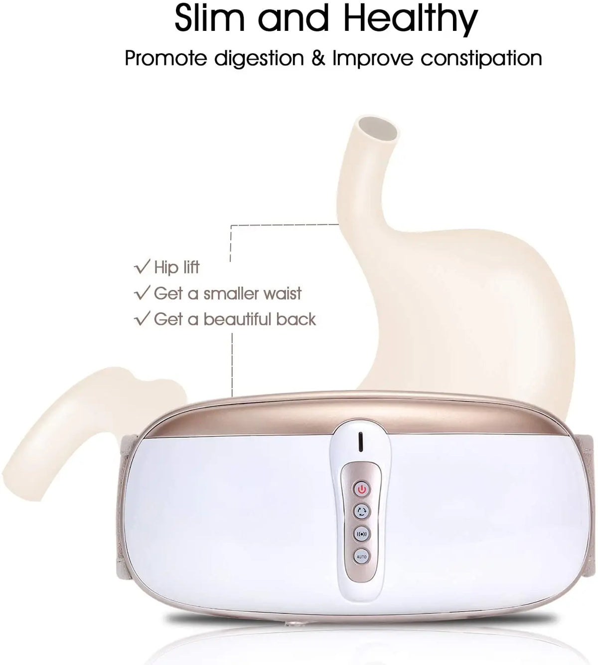 Adjustable Vibration Massage Belt For Weight Loss And Digestion Aid