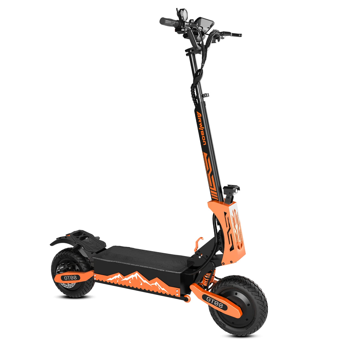 Arwibon Dual Motor Off Road Electric Scooter With Folding Frame