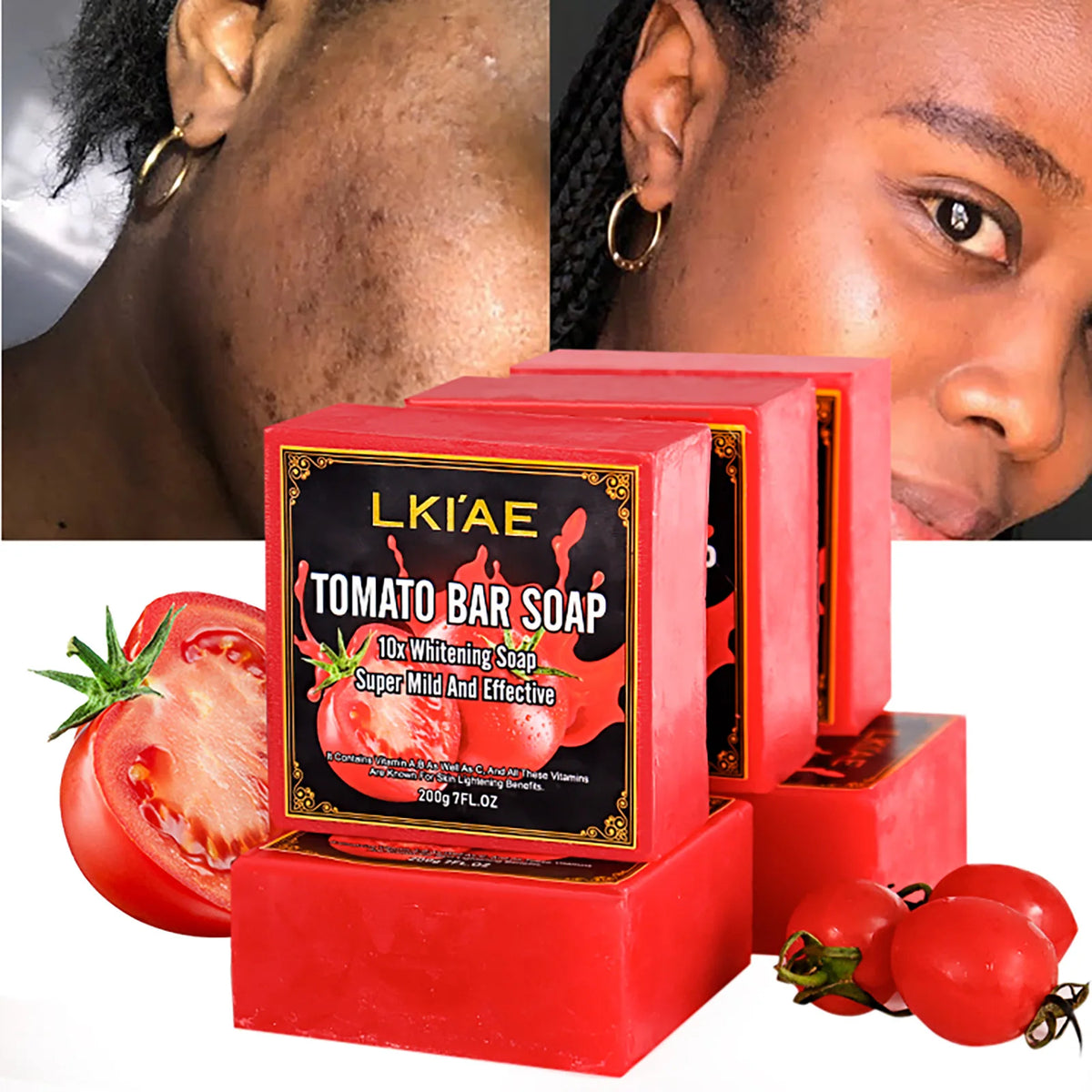 Ailke Natural Tomato Soap Bar For Whitening And Moisturizing Care