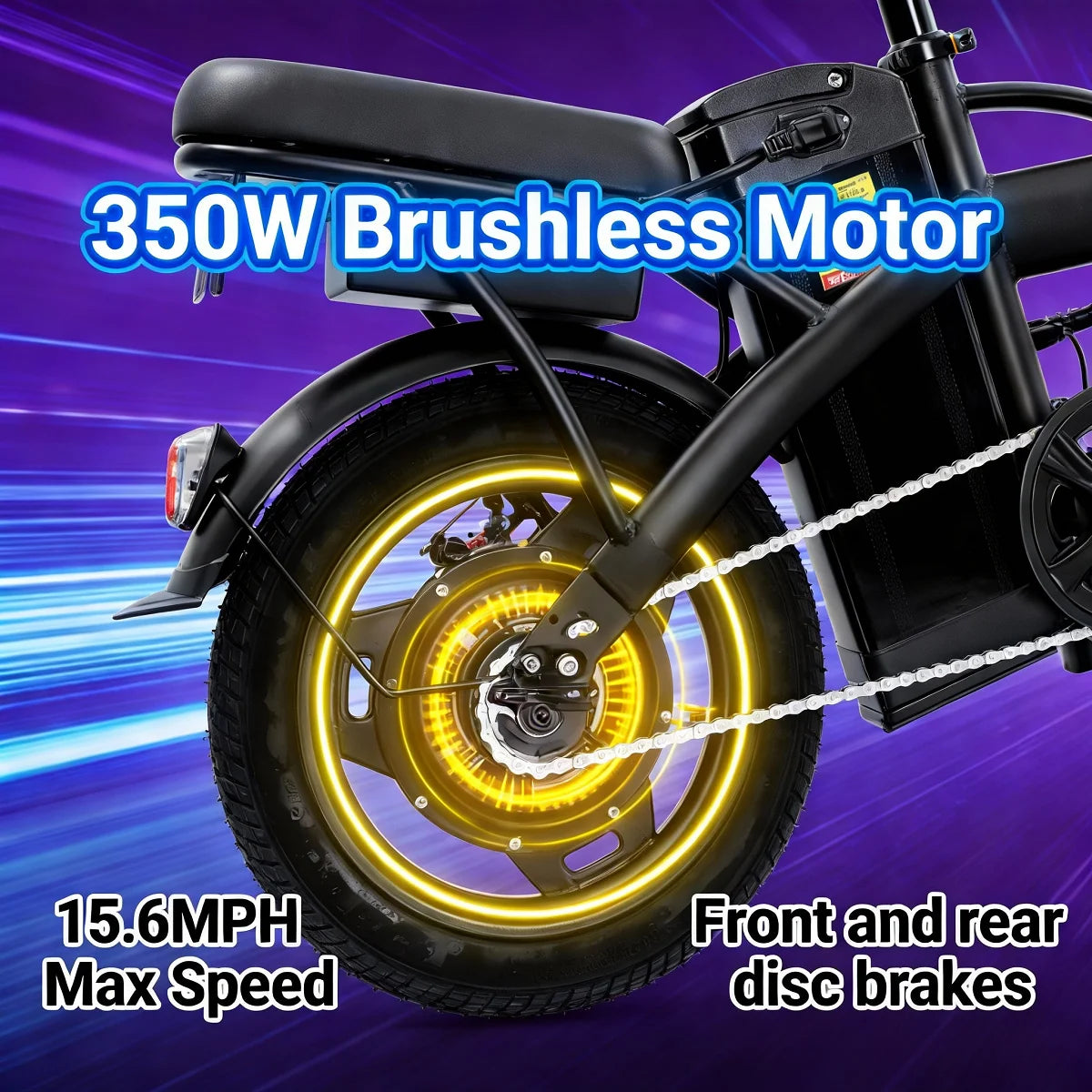 HEZZO T5 Folding Electric Commuter Bike With 750W Peak Motor