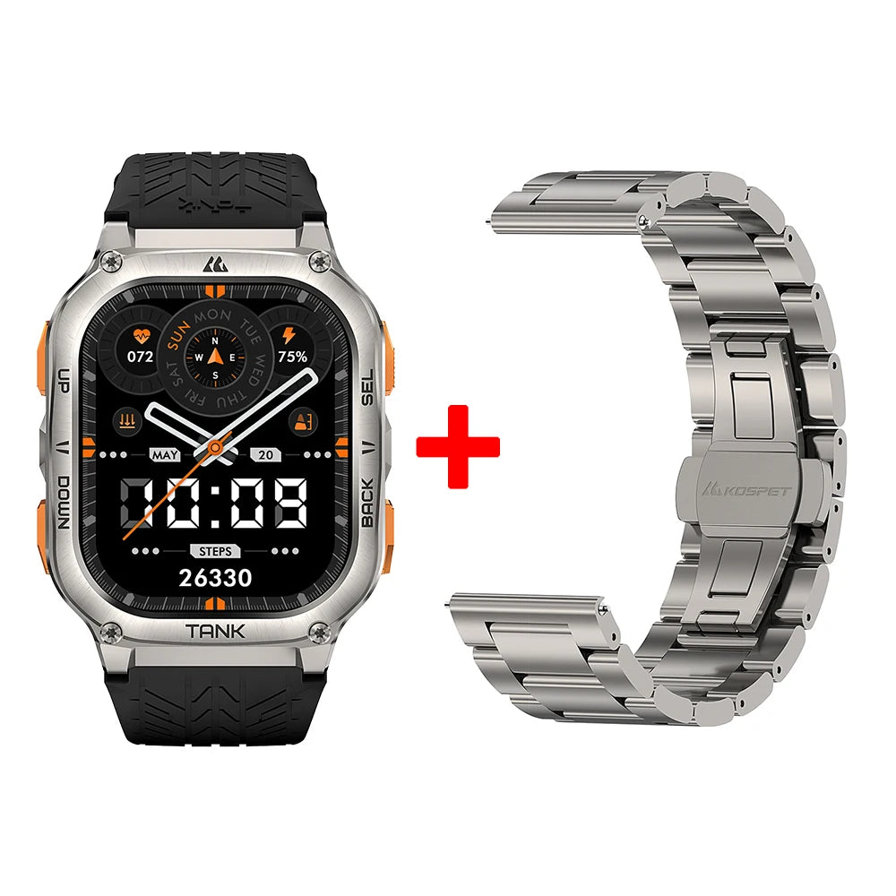 KOSPET Tank M3 Ultra GPS Smartwatch Health Monitor