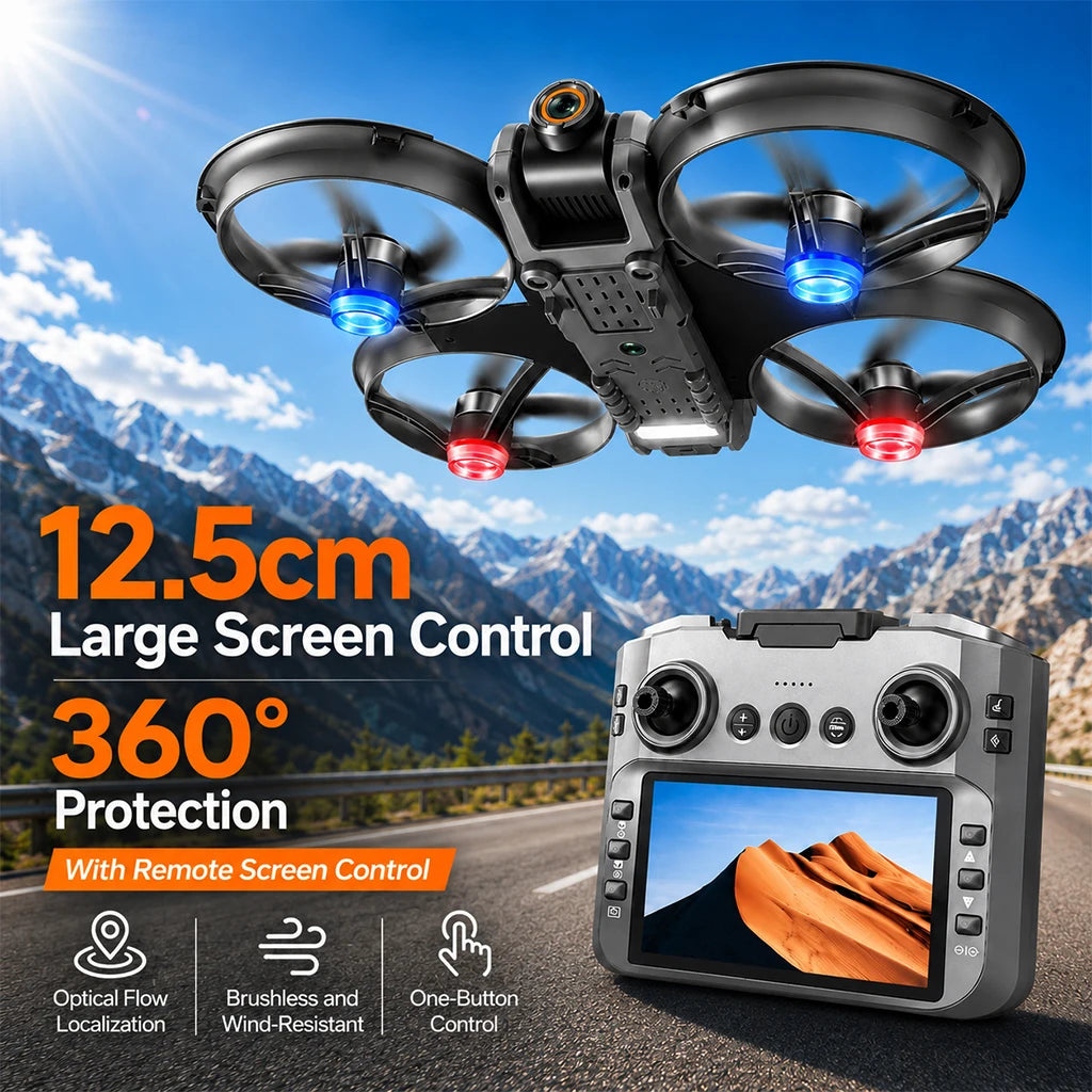 ZNLYRION Drone With 8K Dual Camera And Brushless Motor