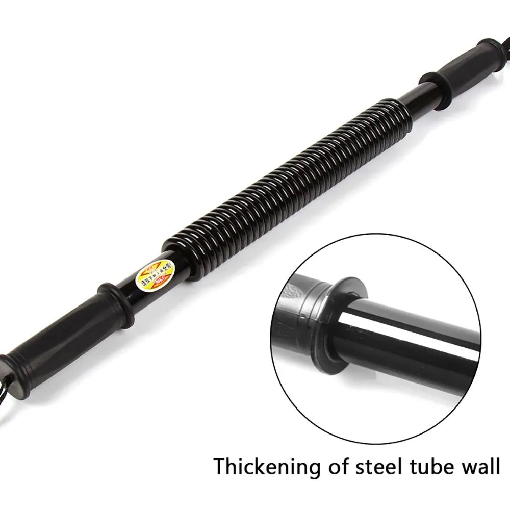 Heavy Duty Spring Chest Power Bar Arm Strength Trainer