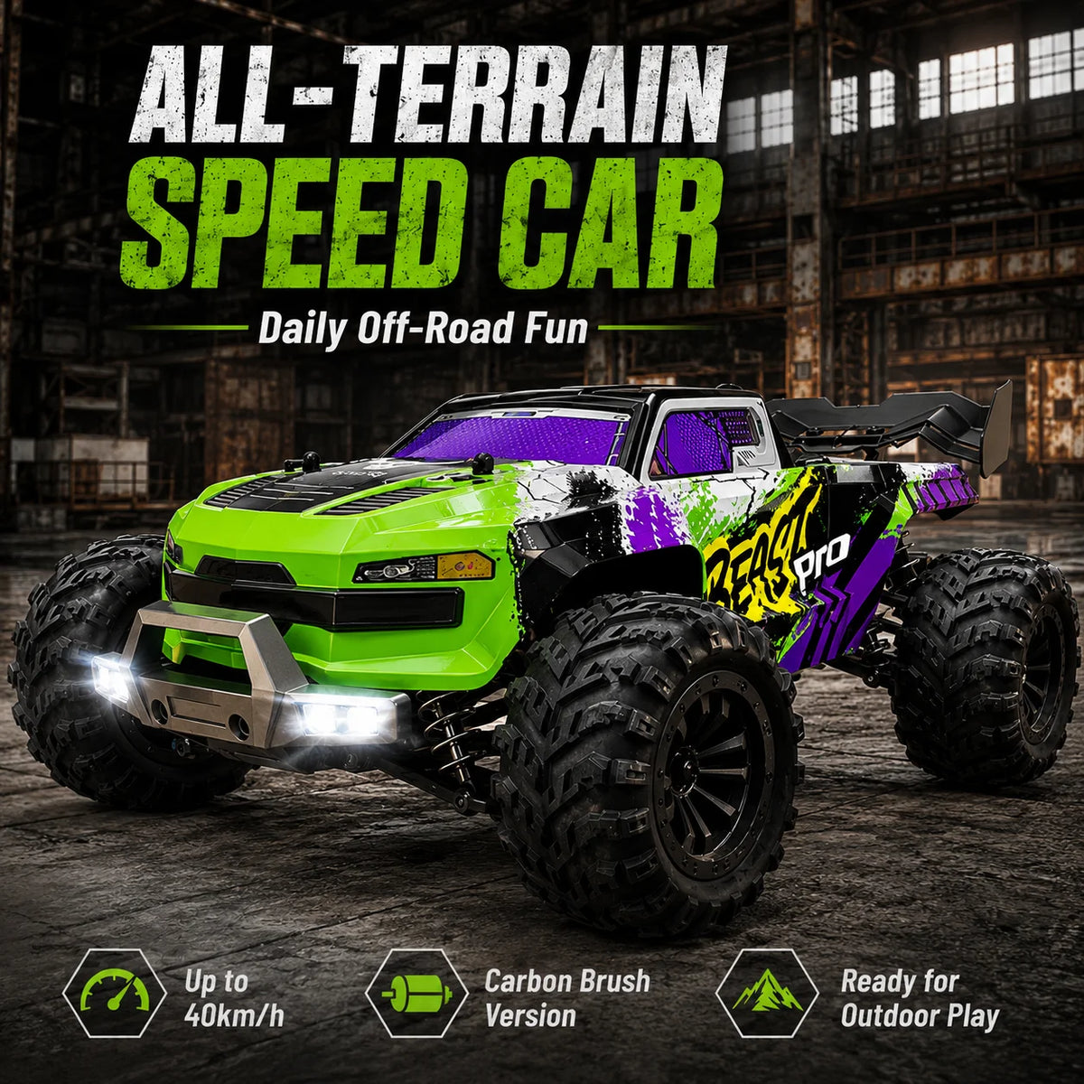 ZNLYRION 4WD Off-Road RC Buggy Remote Control Racing Truck