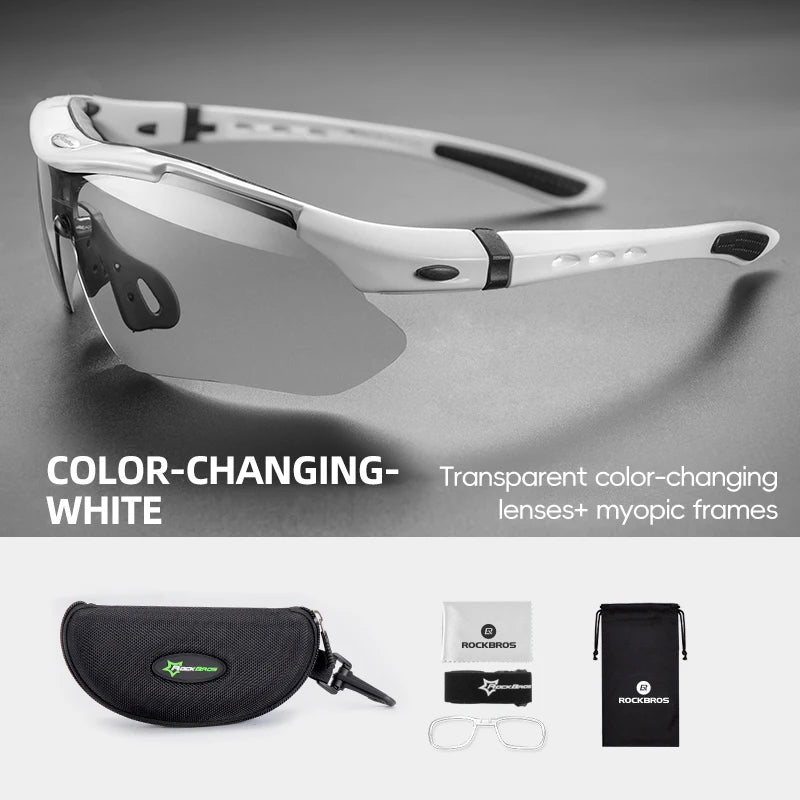Rockbros Cycling Photochromic Sunglasses With UV400 Protection Lens