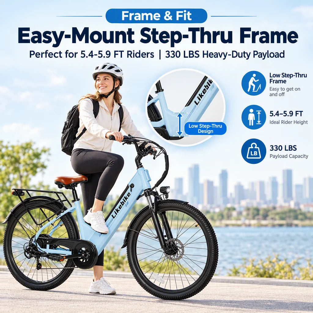 Electric Commuter Bike With 1500W Peak Motor And UL Certification