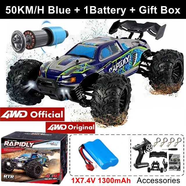 4WD Off Road Remote Control Car High Speed Brushless Buggy