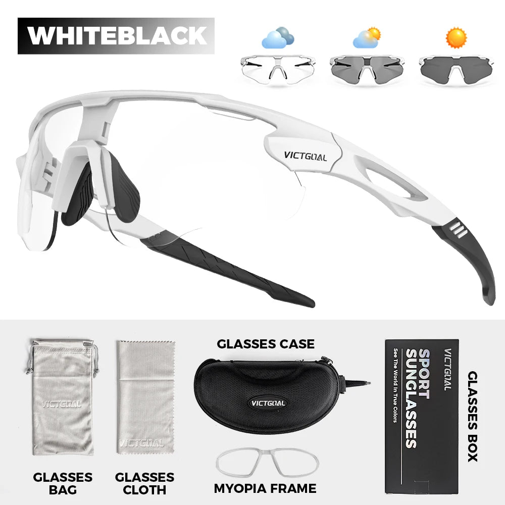 Victgoal Photochromic Cycling Sunglasses With UV400 Protection