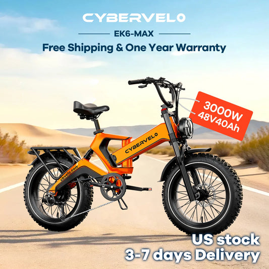 Cbvelo Ek6 Max Fat Tire Electric Commuter Bicycle For Trails