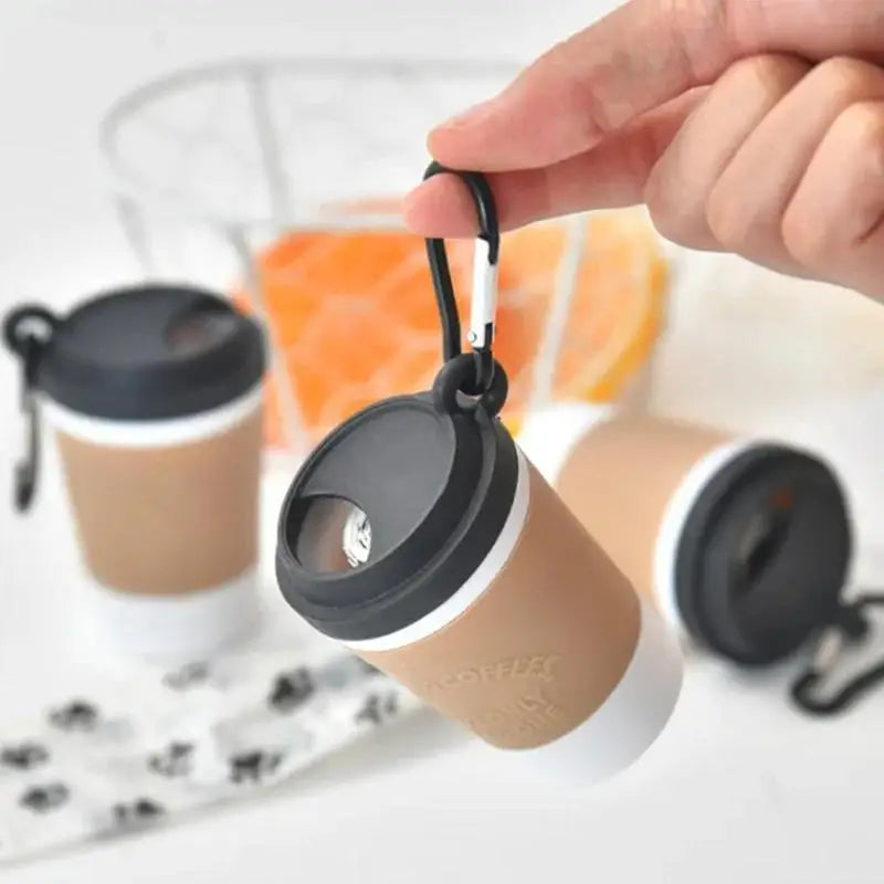Portable Dog Waste Bag Dispenser With Coffee Cup Design