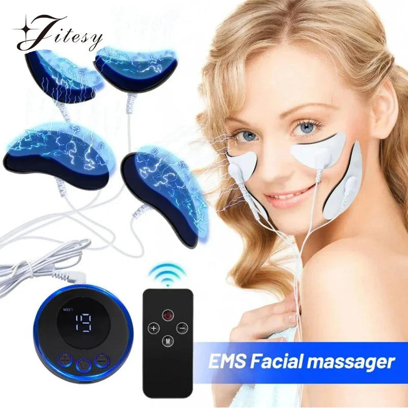 Jitesy EMS Facial Massager for Skin Tightening and Facial Lifting