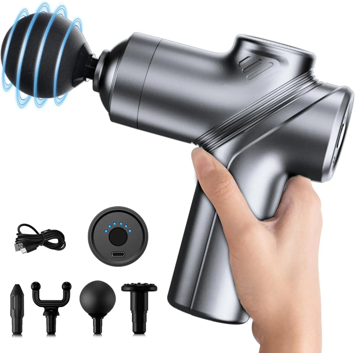 Leercon Muscle Massage Gun Portable Brushless Motor With Four Heads