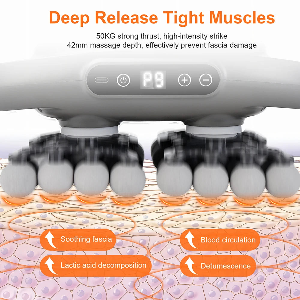 Iebilif 42 Head Massage Gun 9 Speed Deep Tissue Percussion Therapy