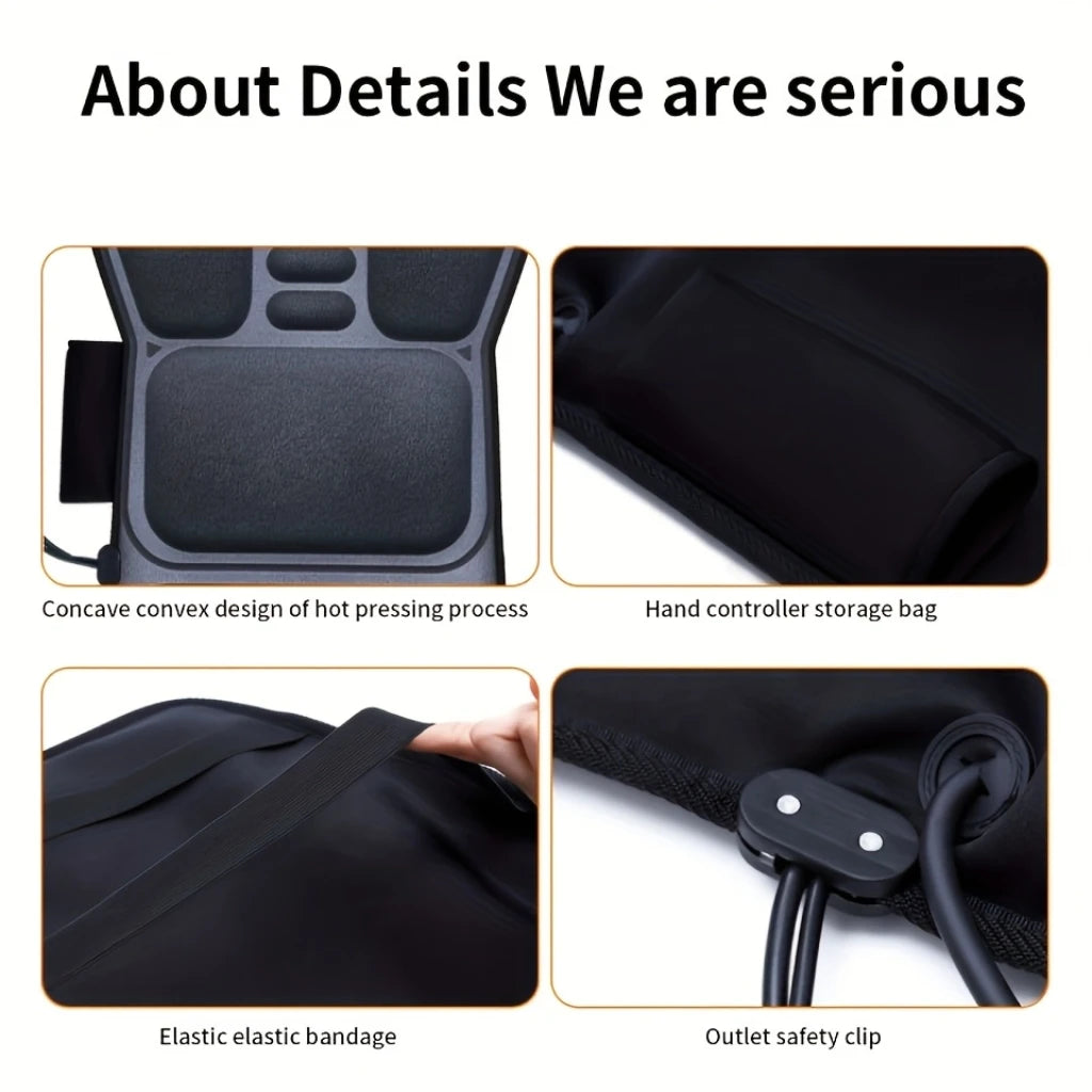 Ekmoey Massage Seat Cushion With Vibration And Heating Pad
