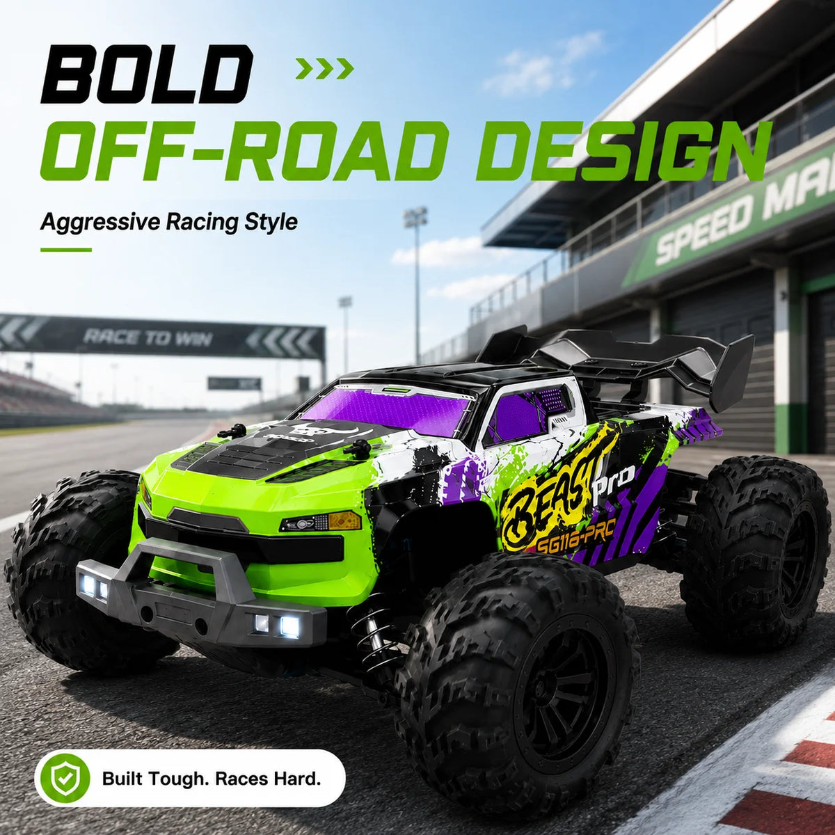 ZNLYRION 4WD Off-Road RC Buggy Remote Control Racing Truck