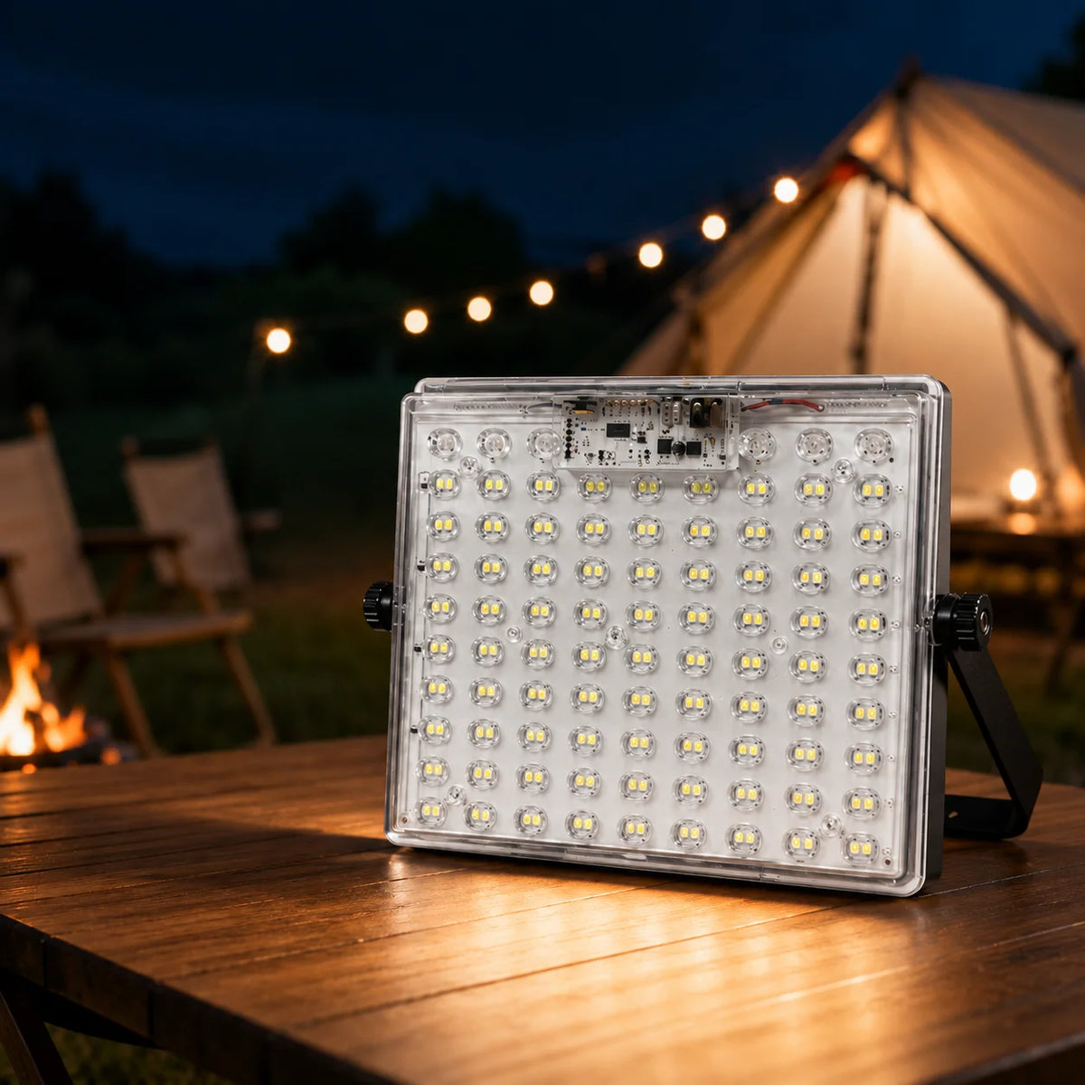 Morglad Solar Rechargeable Camping Lantern With Dual Charging