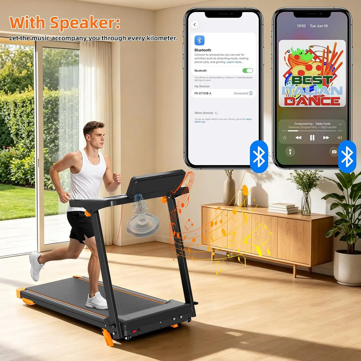 Compact Foldable Walking Treadmill Featuring Adjustable Incline And Led Display
