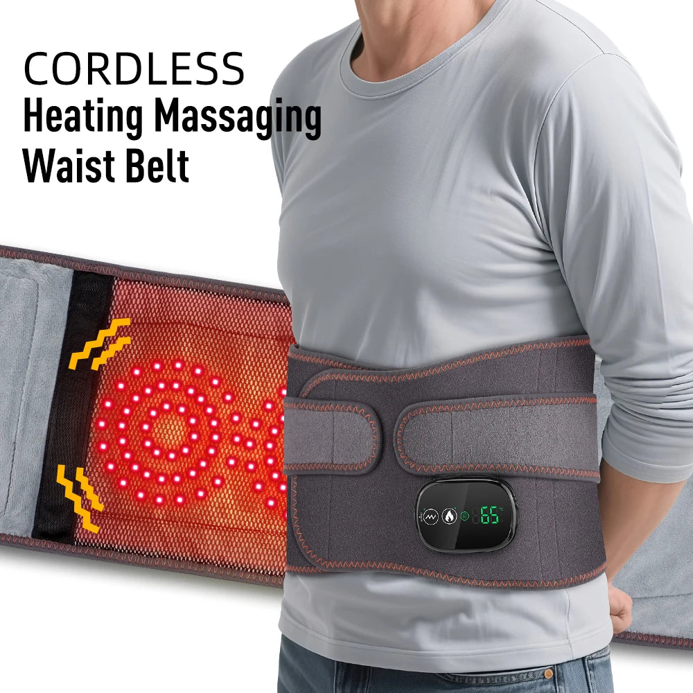 Hailicare Electric Heating Lumbar Support Belt With Vibration