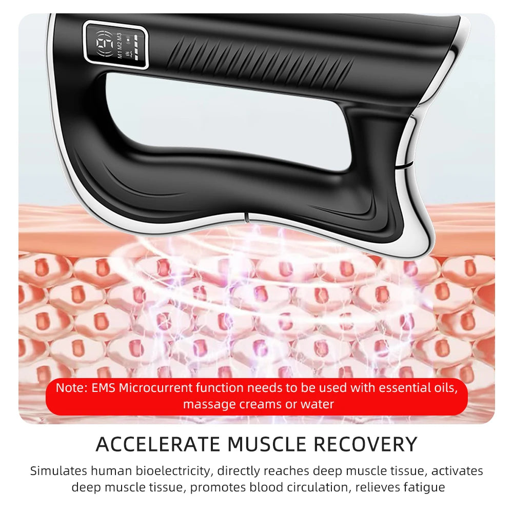 Foreverlily Electric Fascia Massage Scraper for Muscle Relaxation and Recovery