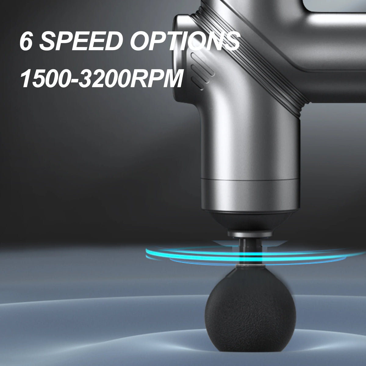 Leercon Handheld Percussion Massage Gun With Adjustable Speed Settings