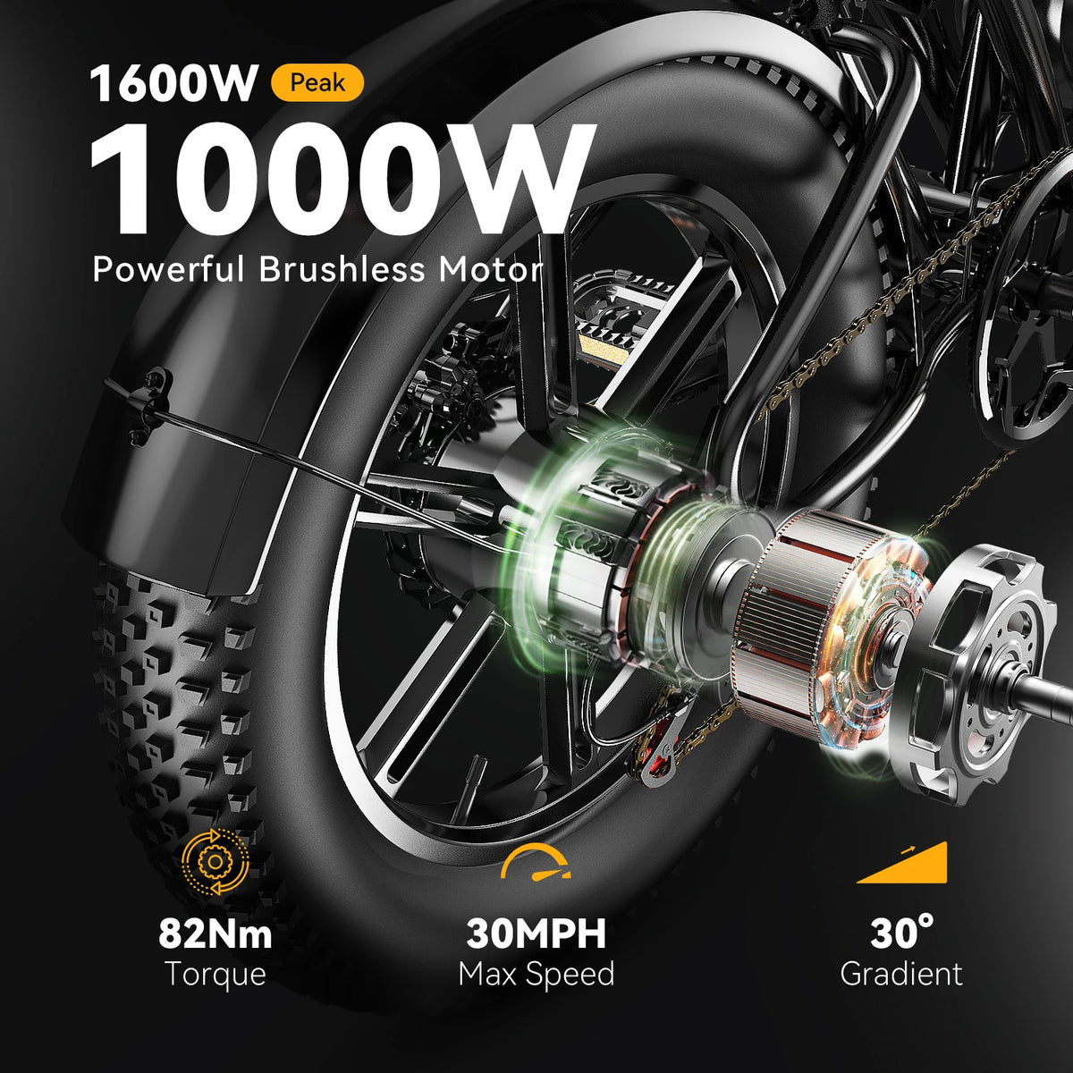 Cybervelo EK11 1000W Fat Tire Electric Dirt Bike All Terrain