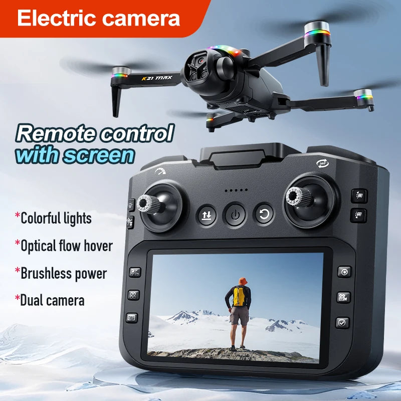 K21MAX FPV Drone With Screen Remote And Auto Return