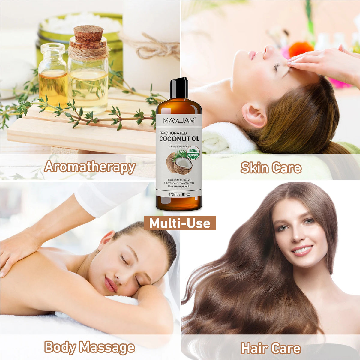 MAYJAM Organic Cold Pressed Castor Oil for Skin and Hair Care