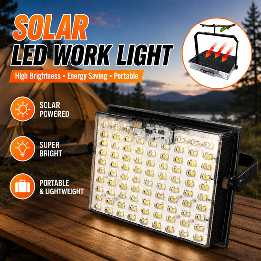 Morglad Solar Rechargeable Camping Lantern With Dual Charging