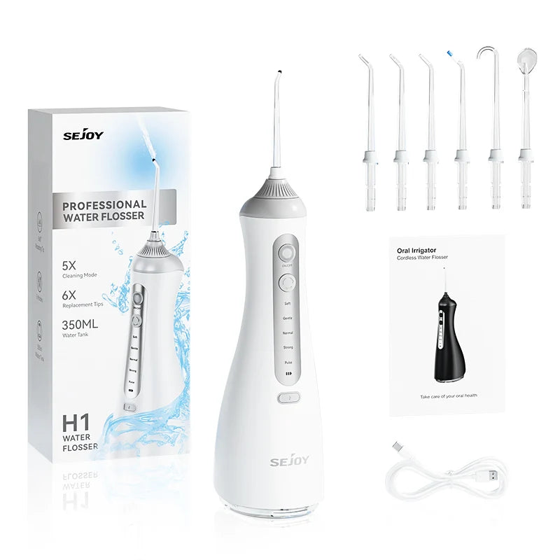 Sejoy Cordless Electric Oral Irrigator For Effective Dental Cleaning