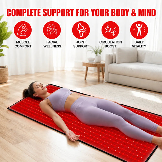 Red Light Therapy Mat With 660nm And 850nm Led Panels