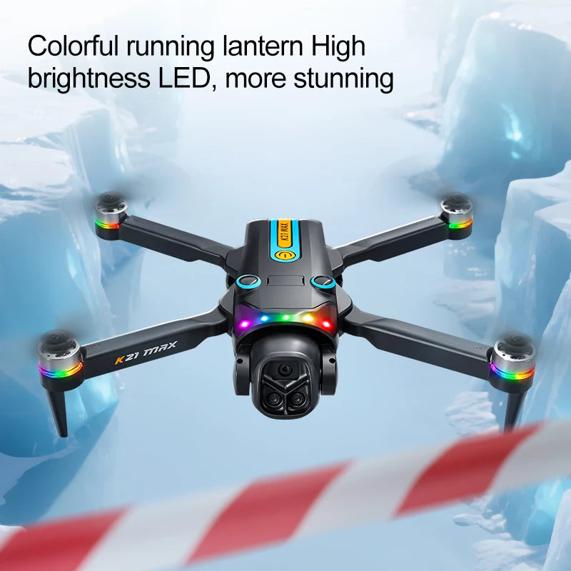K21MAX Drone With Screen Remote, Optical Flow And Auto Return