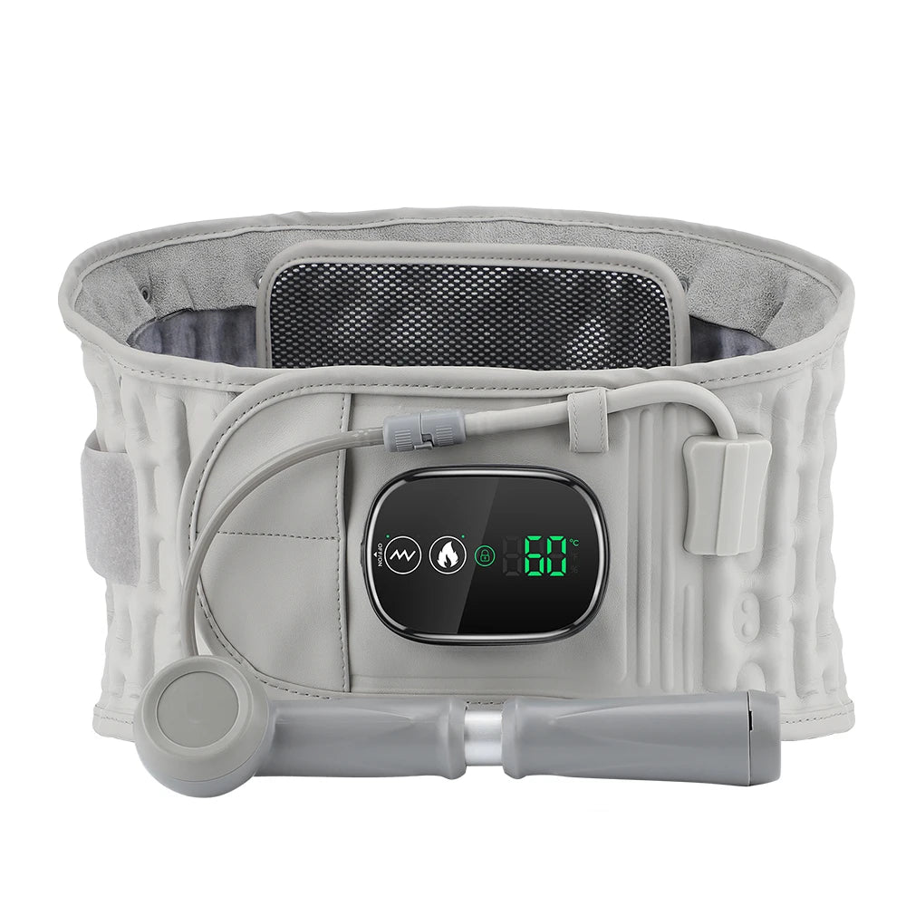 PASTSKY Rechargeable Heated Lumbar Traction and Back Massage Device