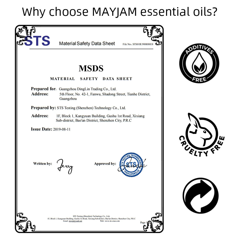 MAYJAM Essential Oils Set for Diffusers Aromatherapy and Candle Making