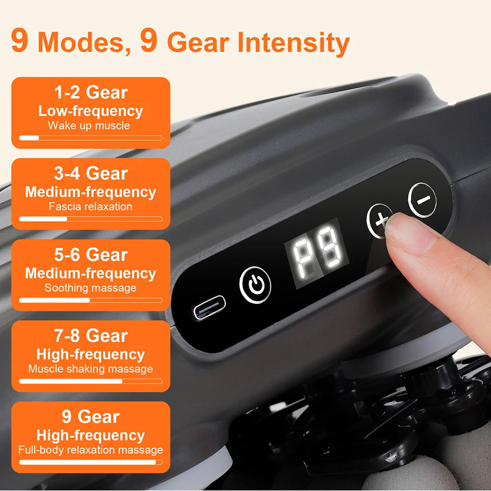 Iebilif 42 Head Massage Gun 9 Speed Deep Tissue Percussion Therapy